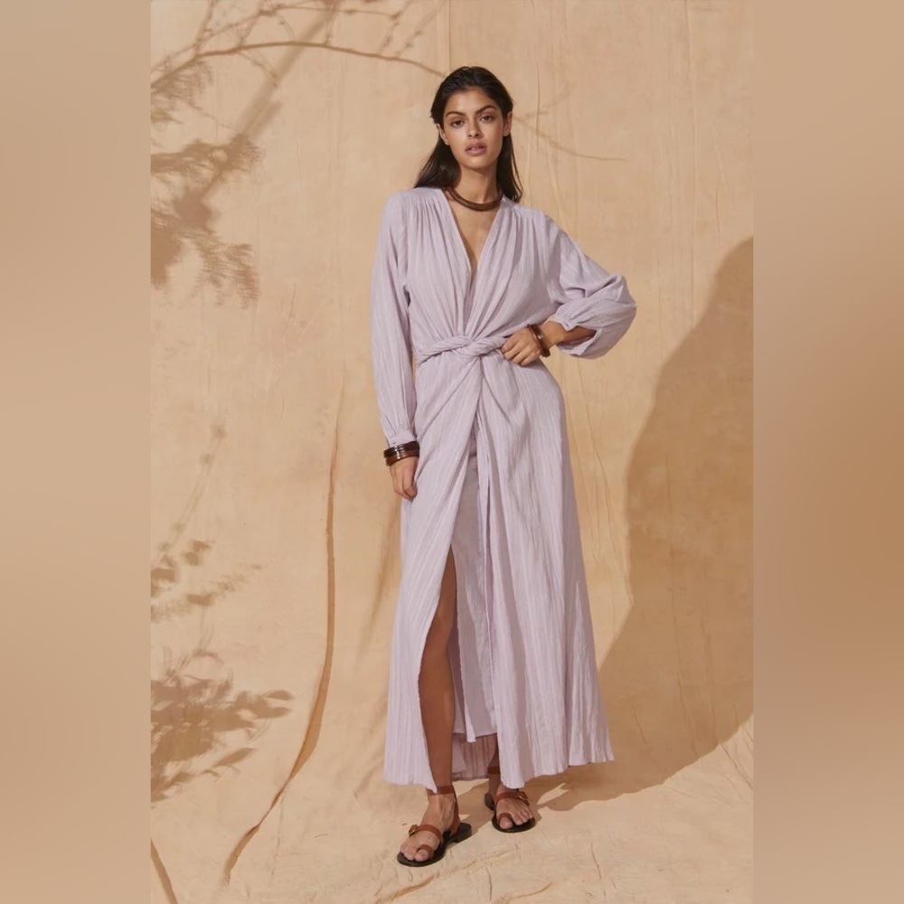 NWT MARE DI LATTE Emmanuelle Dress Maravoile Magenta Purple 2